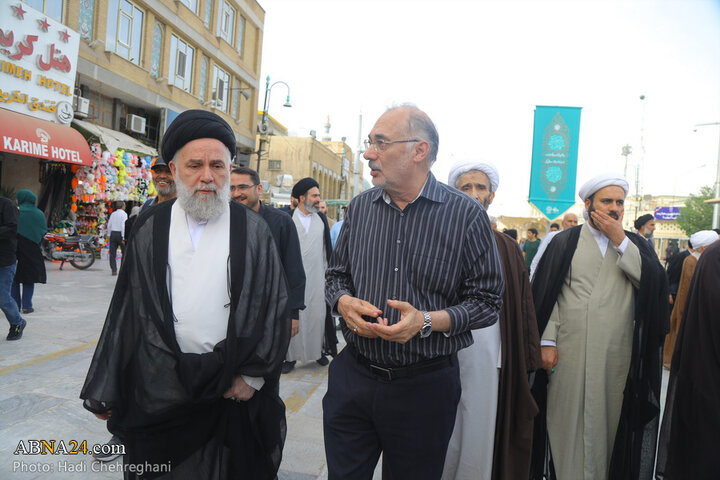مراسم تشییع پیکر مرحوم حجت‌الاسلام نقده‌دوزان در شهر قم