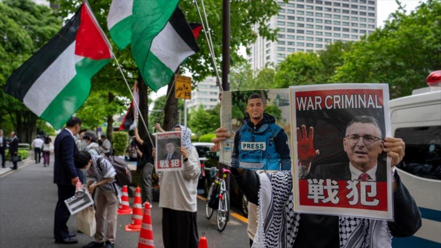 Protestos contra a presença do chanceler de Israel no Japão