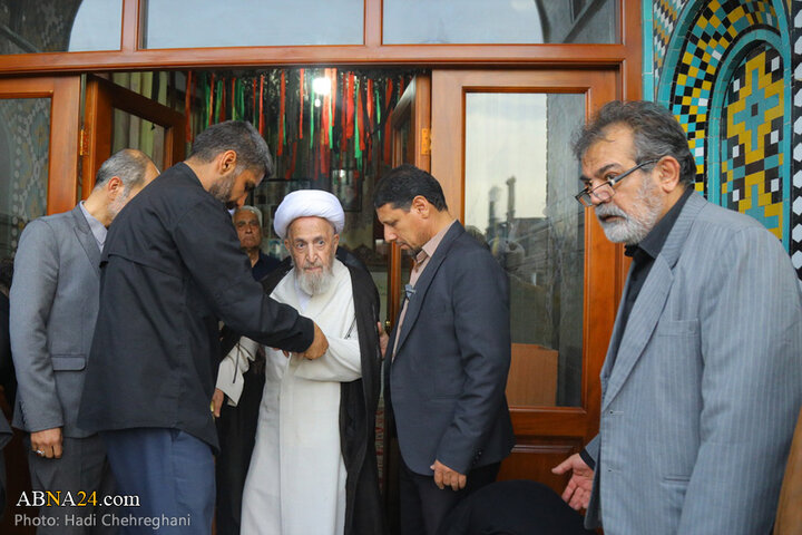 مراسم تشییع پیکر مرحوم حجت‌الاسلام نقده‌دوزان در شهر قم