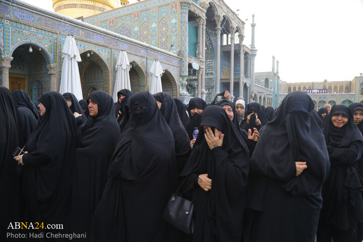 مراسم تشییع پیکر مرحوم حجت‌الاسلام نقده‌دوزان در شهر قم