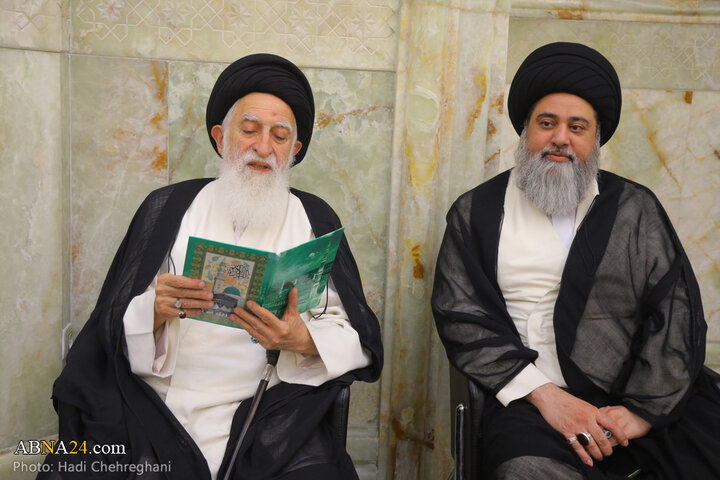 مراسم شانزدهمین سالگرد ارتحال آیت الله بهجت در مسجد اعظم قم
