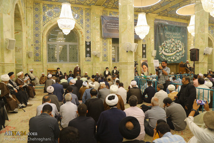مراسم شانزدهمین سالگرد ارتحال آیت الله بهجت در مسجد اعظم قم