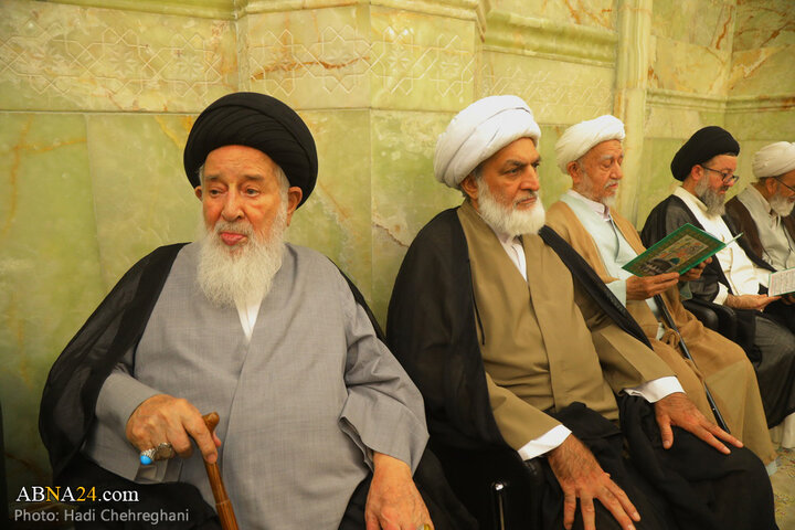 مراسم شانزدهمین سالگرد ارتحال آیت الله بهجت در مسجد اعظم قم