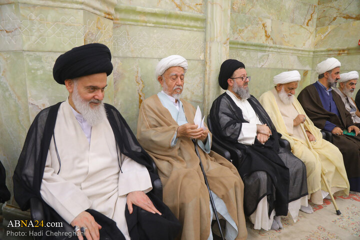 مراسم شانزدهمین سالگرد ارتحال آیت الله بهجت در مسجد اعظم قم