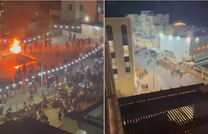 هروب ملايين الصهاينة المحتلين إلى الملاجئ وتوقف حركة المطار بسبب صاروخ يمني