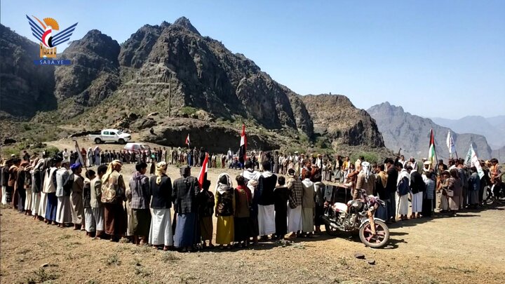 تقرير مصور/ مسير ووقفة مسلحة لقوات التعبئة في صنعاء نصرة لغزة