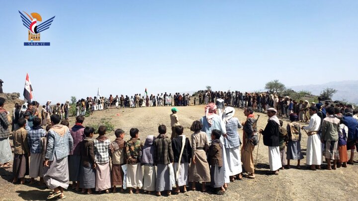 تقرير مصور/ مسير ووقفة مسلحة لقوات التعبئة في صنعاء نصرة لغزة