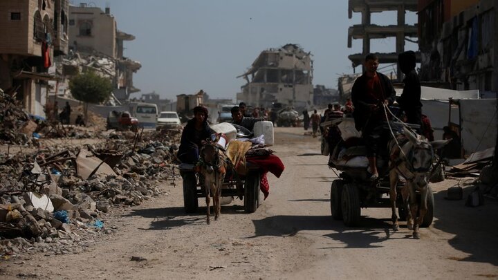 مهاجرت فلسطینی‌ها به مناطق امن در پی حملات نظامیان صهیونیست