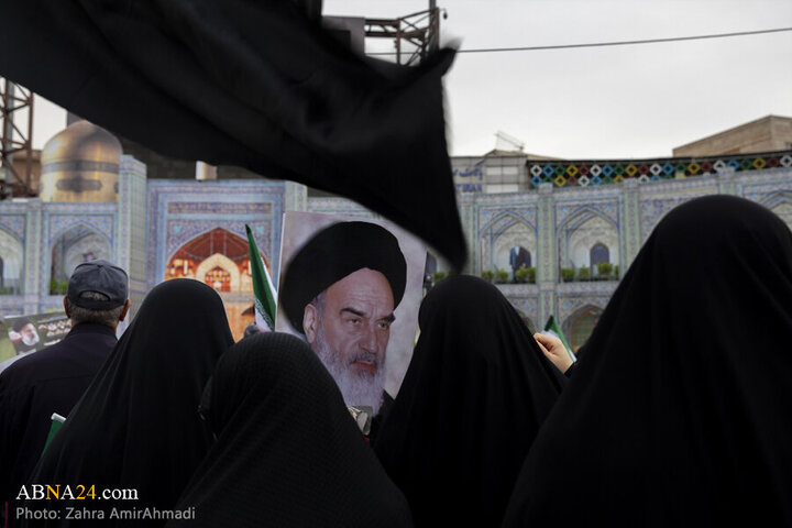تقرير مصور| مراسم الذكرى السنوية الأولى لاستشهاد آية الله رئيسي بساحة الإمام الحسين (ع) في طهران