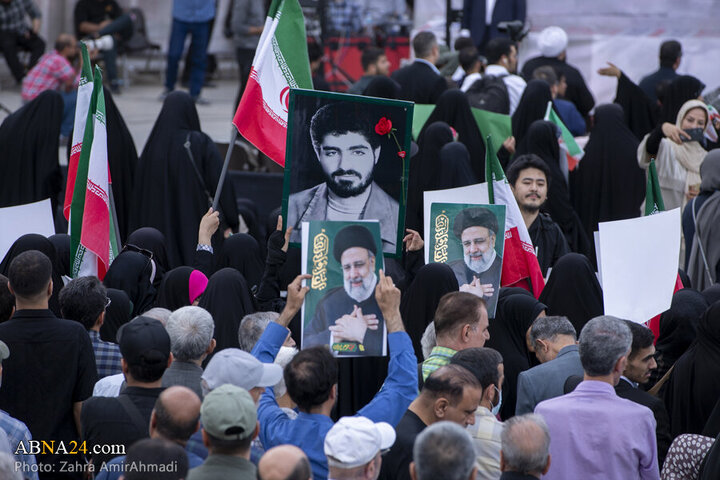 تقرير مصور| مراسم الذكرى السنوية الأولى لاستشهاد آية الله رئيسي بساحة الإمام الحسين (ع) في طهران