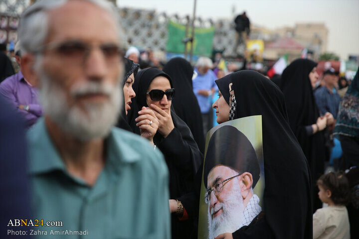 تقرير مصور| مراسم الذكرى السنوية الأولى لاستشهاد آية الله رئيسي بساحة الإمام الحسين (ع) في طهران