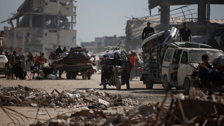 تقرير مصور| نزوح فلسطيني إلى مناطق آمنة بعد لعدوان عسكري لقوات الاحتلال الصهيونية