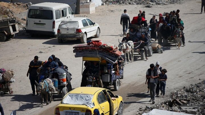 تقرير مصور| نزوح فلسطيني إلى مناطق آمنة بعد لعدوان عسكري لقوات الاحتلال الصهيونية