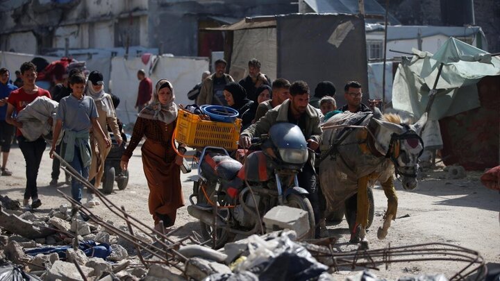 تقرير مصور| نزوح فلسطيني إلى مناطق آمنة بعد لعدوان عسكري لقوات الاحتلال الصهيونية