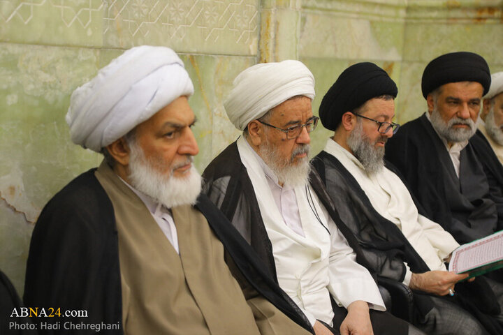 Informe fotográfico | Ceremonia del 16.º aniversario del fallecimiento del Ayatolá Bahjat en la Mezquita Adham de Qom