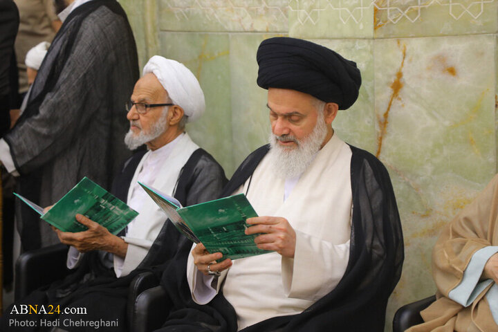 Informe fotográfico | Ceremonia del 16.º aniversario del fallecimiento del Ayatolá Bahjat en la Mezquita Adham de Qom