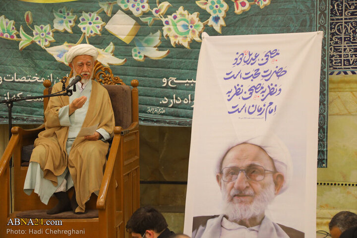 Informe fotográfico | Ceremonia del 16.º aniversario del fallecimiento del Ayatolá Bahjat en la Mezquita Adham de Qom