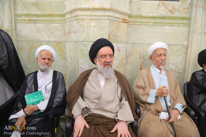 Informe fotográfico | Ceremonia del 16.º aniversario del fallecimiento del Ayatolá Bahjat en la Mezquita Adham de Qom