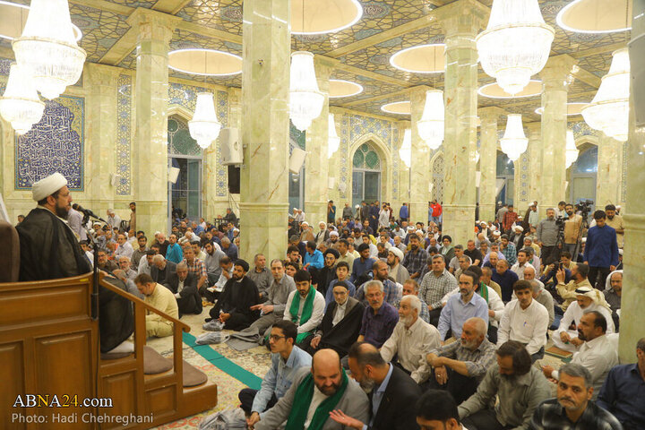 Informe fotográfico | Ceremonia del 16.º aniversario del fallecimiento del Ayatolá Bahjat en la Mezquita Adham de Qom