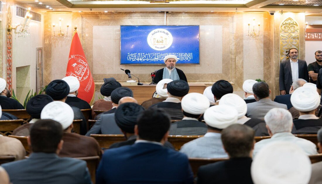 آیت الله جوادي الآملي يحل ضيفا على العتبة الحسينية