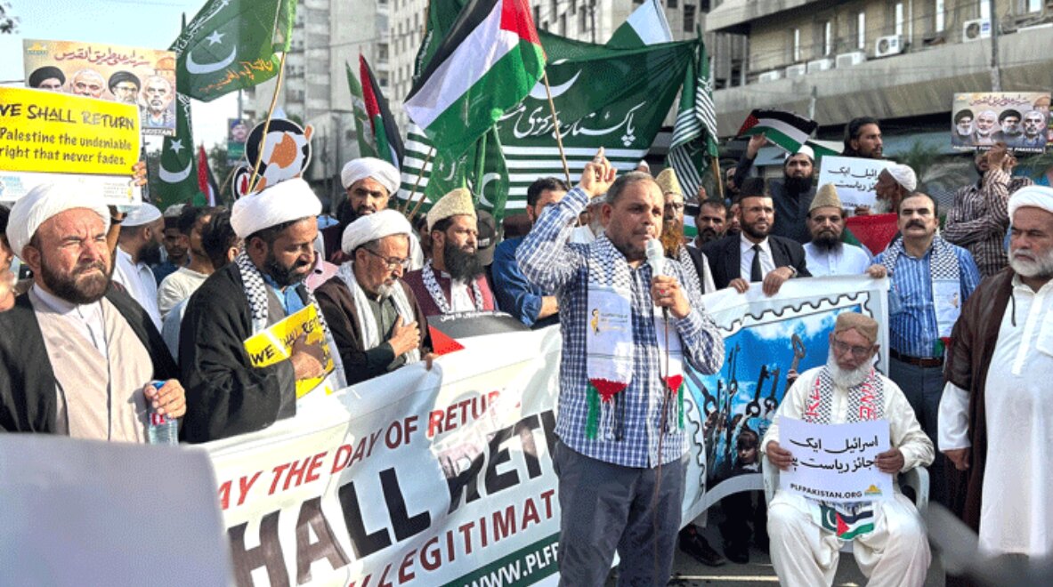 Nakba Day: Protest in Karachi, people chanted against Israel and America