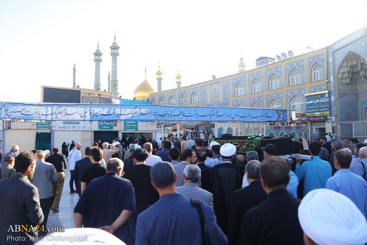 مراسم تشییع پیکر مرحوم آیت‌الله سیدعلی خراسانی در شهر قم