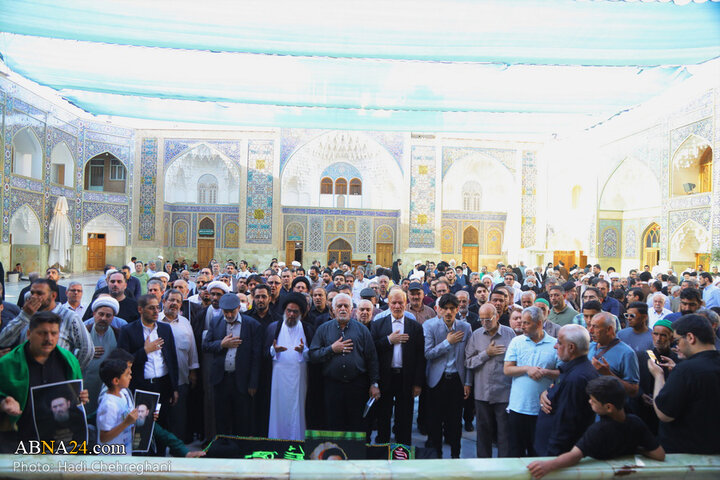 مراسم تشییع پیکر مرحوم آیت‌الله سیدعلی خراسانی در شهر قم