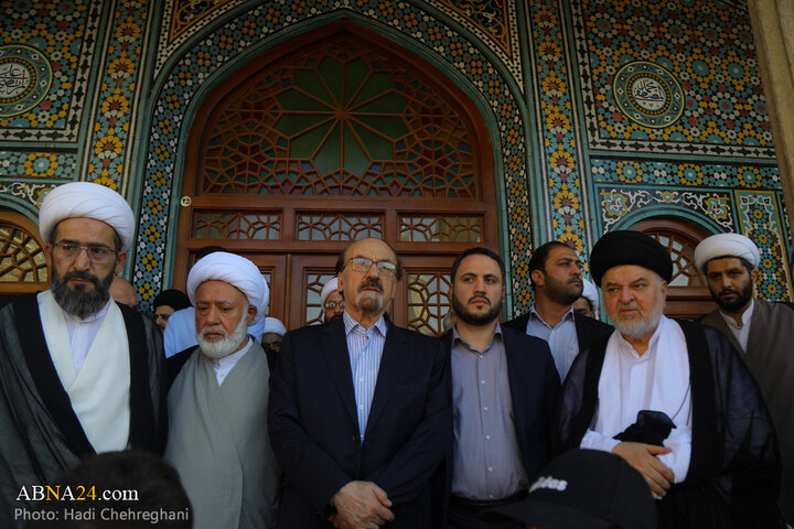 مراسم تشییع پیکر مرحوم آیت‌الله سیدعلی خراسانی در شهر قم