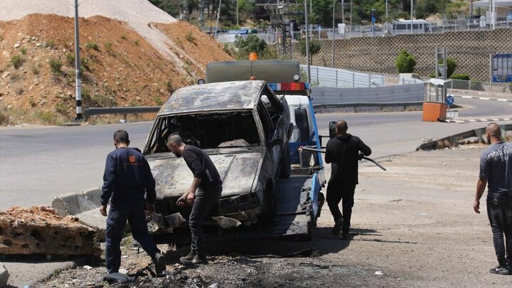 تقرير مصور| مستوطنون صهاينة يحرقون سيارات فلسطينيين في مدينة بروقين