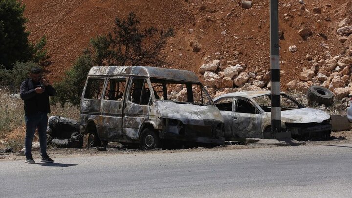 تقرير مصور| مستوطنون صهاينة يحرقون سيارات فلسطينيين في مدينة بروقين