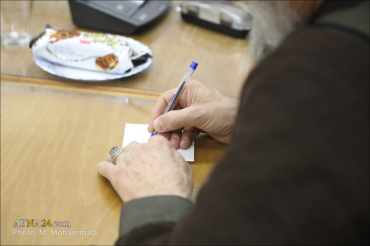 گزارش تصوریری | دیدار جمعی از نمایندگان طلاب استان گیلان با آیت‌الله رمضانی