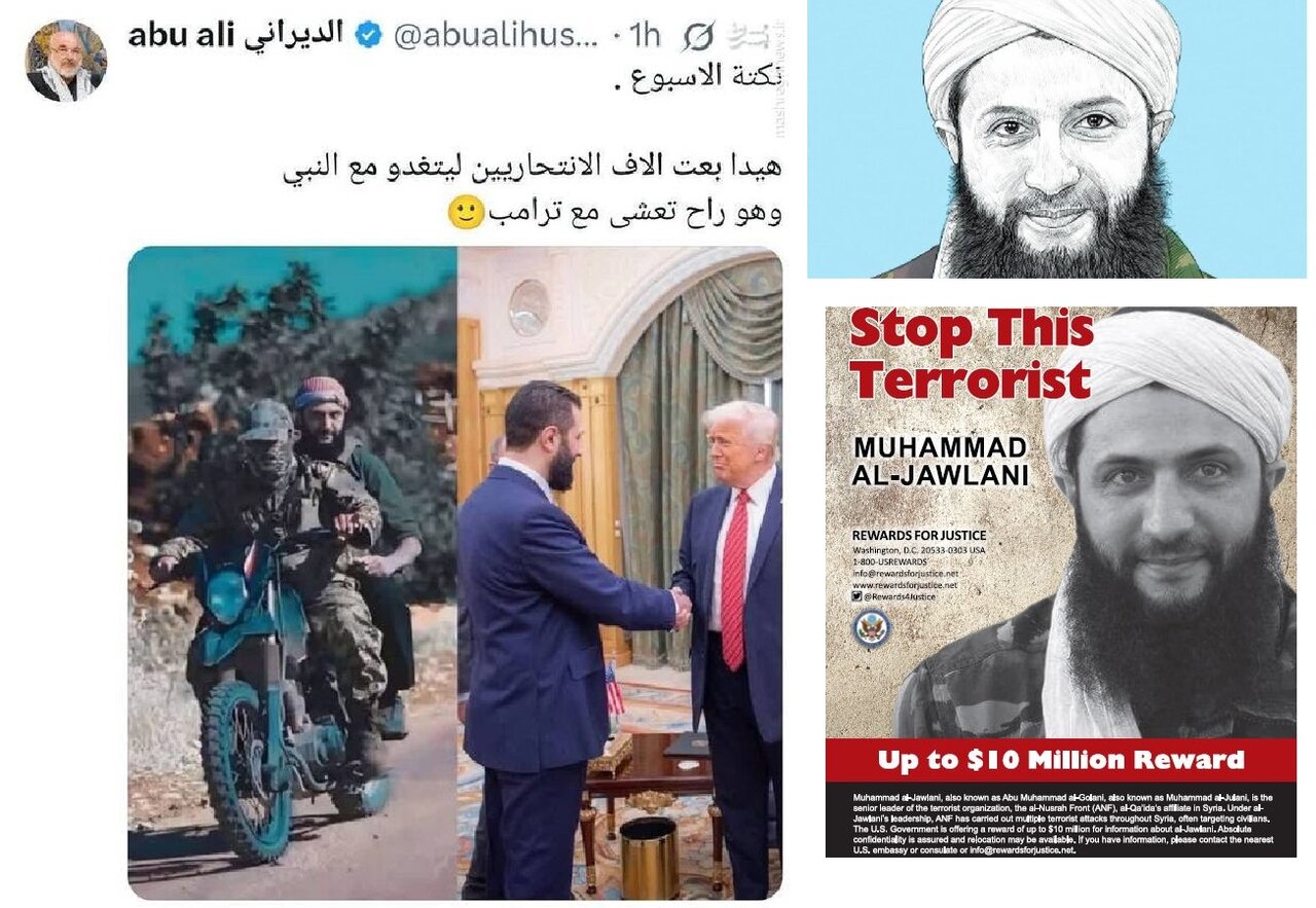 تصویری خبر | ہفتے کا طنز؛ الجولانی ٹرمپ کے ساتھ ڈائننگ ٹیبل پر!