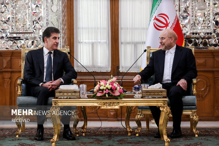 دیداری سەرۆکی هەرێمی کوردستان لەگەڵ قالیباف