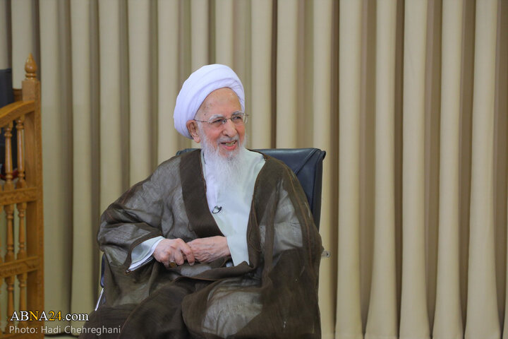 دیدار نماینده آیت‌الله سیستانی در ایران با آیت‌الله جوادی آملی