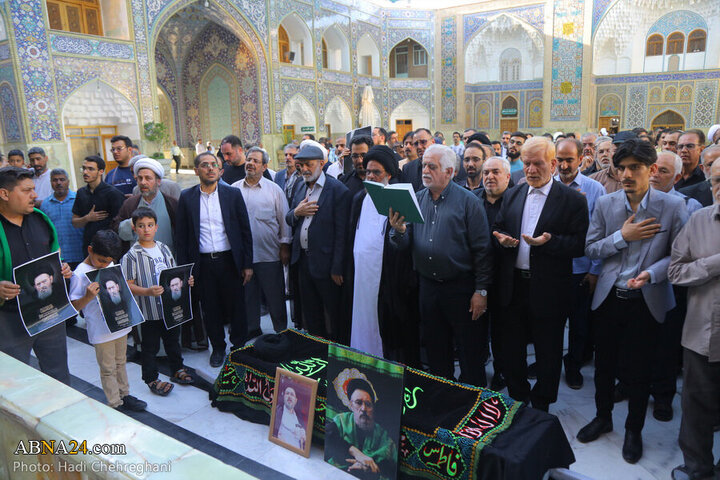 تقرير مصور| تشييع جثمان المحقق والأستاذ بالحوزة العلمية السيد "الخراساني" بمدينة قم