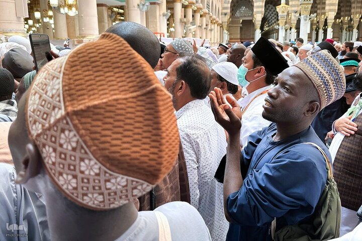 Informe fotográfico | Peregrinos visitan la Mezquita del Profeta Muhammad (la paz sea con él) antes del Hayy 2025