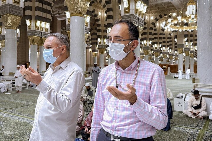 Informe fotográfico | Peregrinos visitan la Mezquita del Profeta Muhammad (la paz sea con él) antes del Hayy 2025