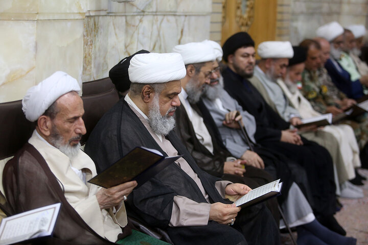 مراسم سالگرد شهادت آیت الله رئیسی در حرم حضرت فاطمه معصومه (س)