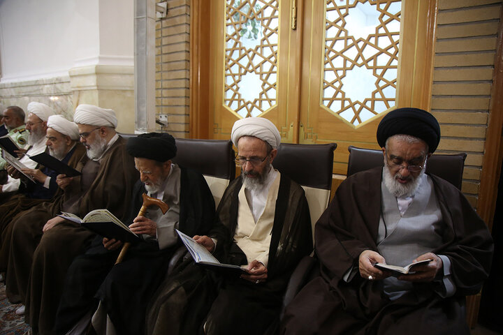 مراسم سالگرد شهادت آیت الله رئیسی در حرم حضرت فاطمه معصومه (س)