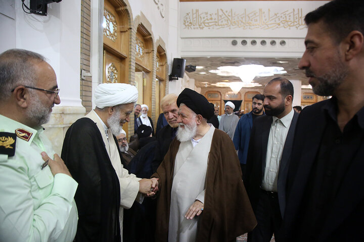 مراسم سالگرد شهادت آیت الله رئیسی در حرم حضرت فاطمه معصومه (س)