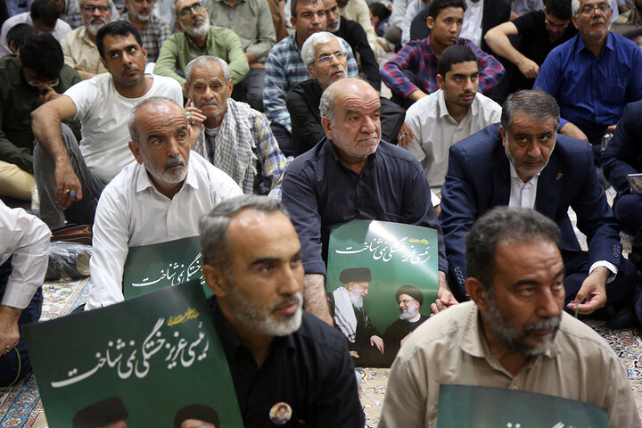 مراسم سالگرد شهادت آیت الله رئیسی در حرم حضرت فاطمه معصومه (س)