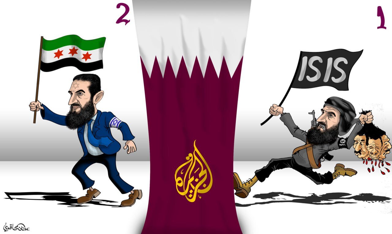 كاريكاتير / الجزيرة في خدمة السلفيين الأميركيين الإسرائيليين كاريكاتير / الجزيرة في خدمة السلفيين الأميركيين الإسرائيليين