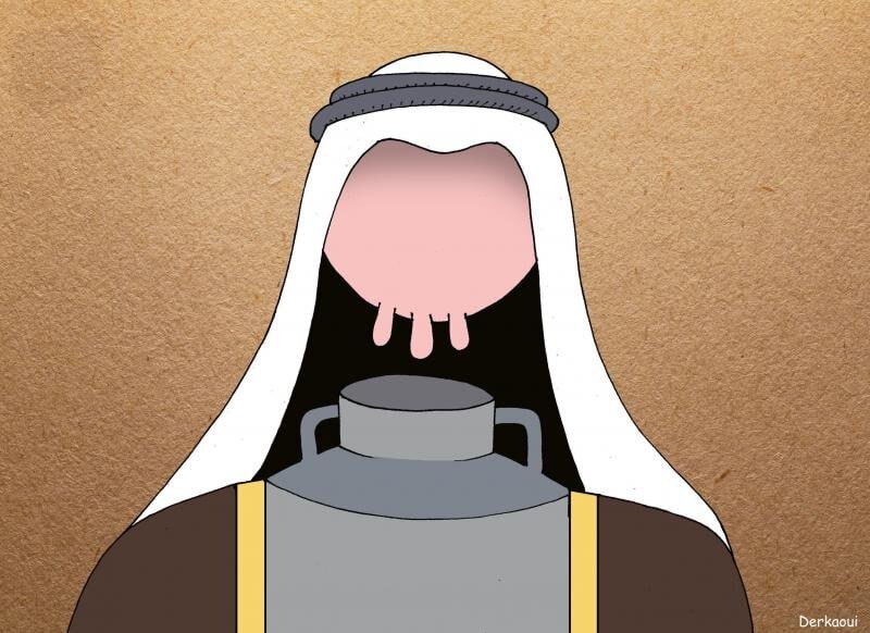 كاريكاتير / ترامب يحلب الدول الخليج الفارسي