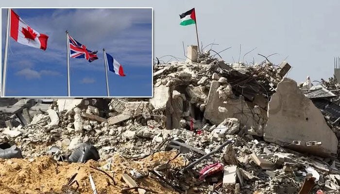 اسرائیل جنگ بند کرے اور انسانی امداد کو غزہ میں داخل ہونے دے،ورنہ پابندی لگائیں گے، برطانیہ، فرانس اور کینیڈا