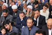 Ulat ng Larawan | Ang seremonya ng paggunita para kay Shaheed Raisi at ng kanyang mga kasamahan sa presensya ng Pinuno ng Islamikong Rebolusyon ng Ira