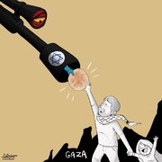 كاريكاتير / عربات جدعون: المساعدات الإنسانية والحرب