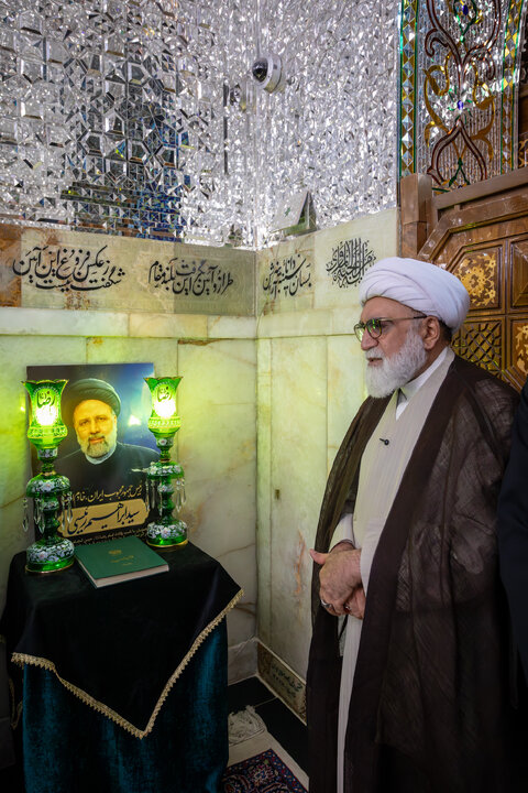 گزارش تصویری | گرامیداشت اولین سالگرد شهادت آیت الله رئیسی در حرم مطهر رضوی