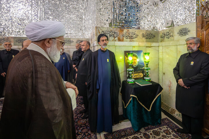 گزارش تصویری | گرامیداشت اولین سالگرد شهادت آیت الله رئیسی در حرم مطهر رضوی