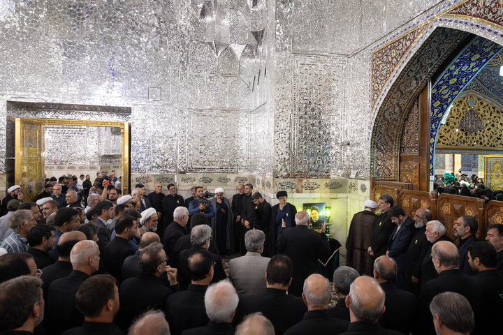گزارش تصویری | گرامیداشت اولین سالگرد شهادت آیت الله رئیسی در حرم مطهر رضوی