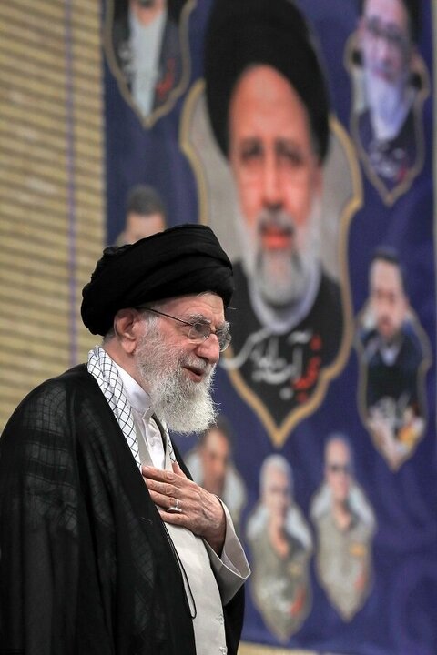 Photos: Imam Khamenei attends first anniversary ceremony honoring Martyr Raisi